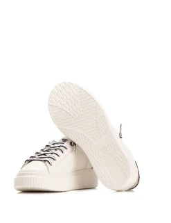 BADDY Piel grabada lagarto blanca