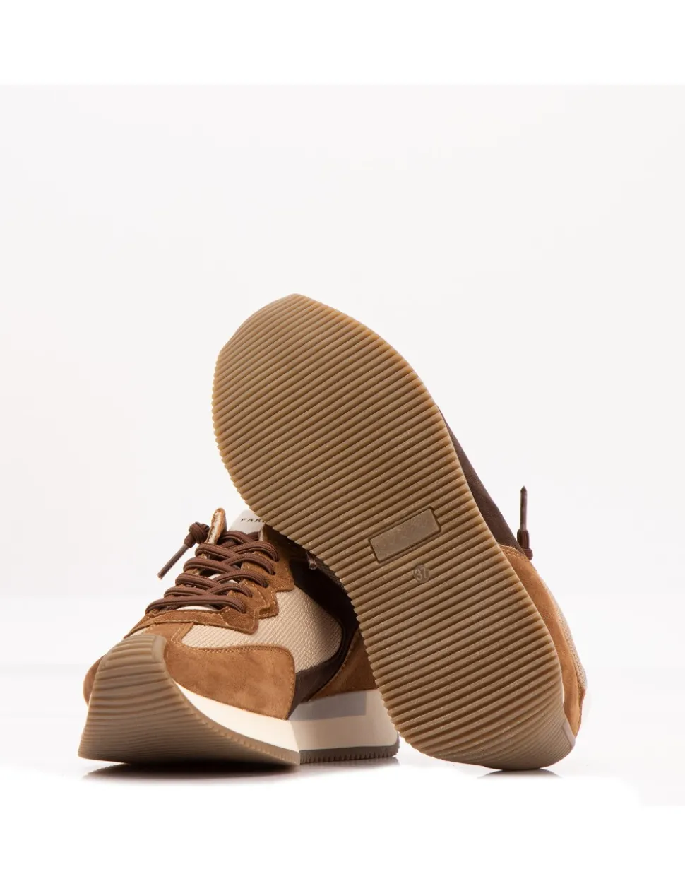 LEYDI Velour cuero - Rejilla camel