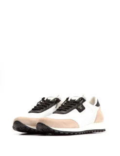MAELIA Grabado lagarto blanco -Nobuck natural