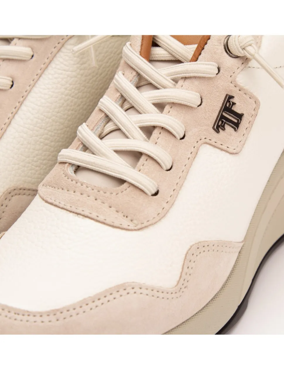 MANDY Piel bombeada blanco - Velour hielo