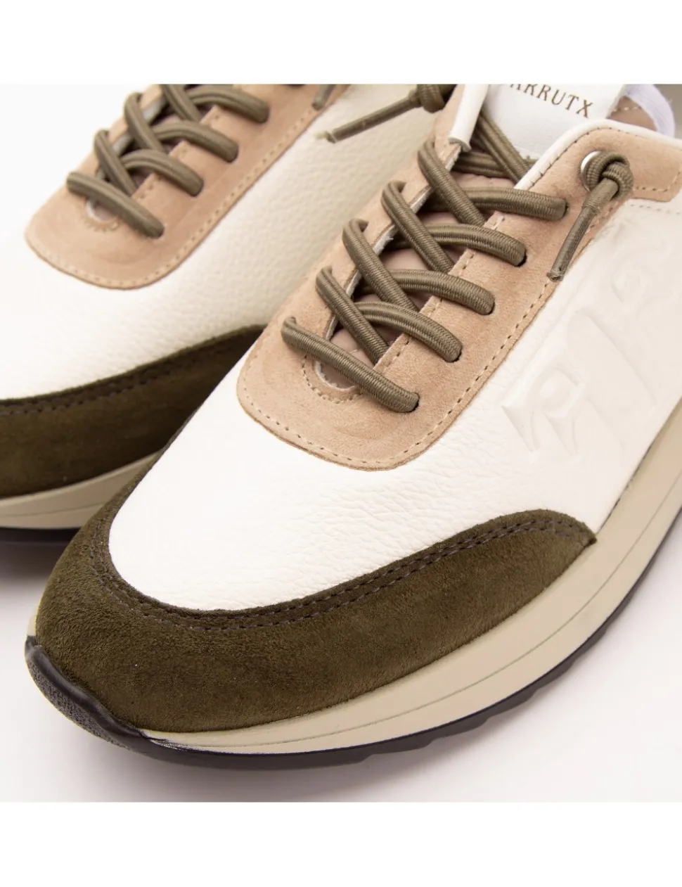 MORGAN-BIS Bombeado blanco - Velour militar